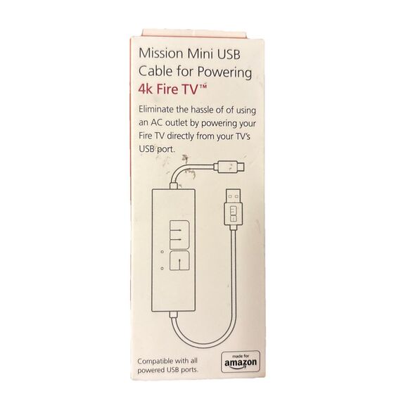 Mission Cables Other - Mission Cables MC45 USB Power Cable for Amazon Fire TV